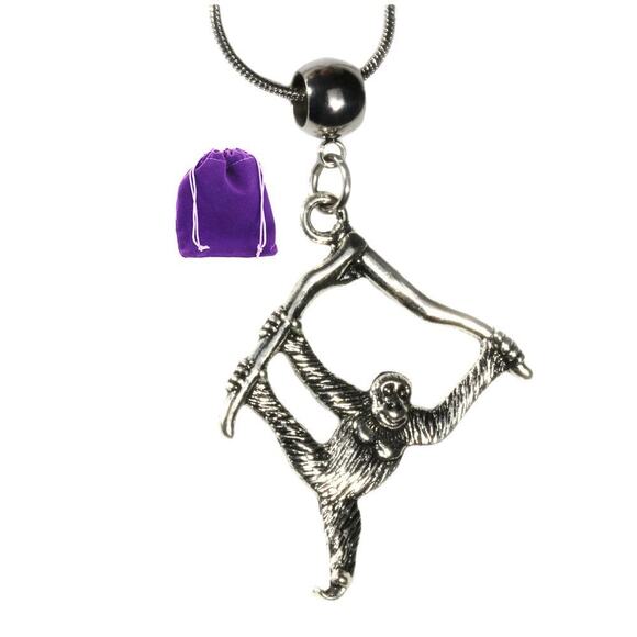 Monkey Necklace Hanging from Branch - Picture 1 of 4